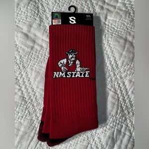 $18 New Mexico State University NMSU Performance Socks M/L Full Knit Sideline